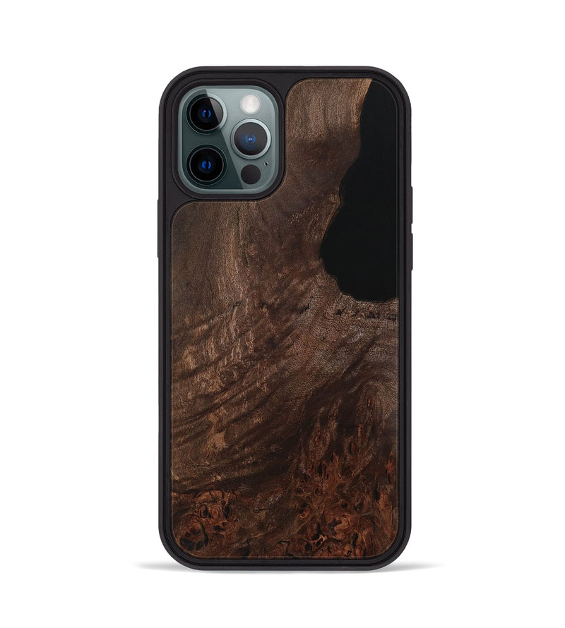 iPhone 12 Pro Wood Phone Case - Male (Wood Burl, 729551)