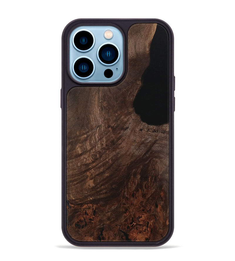 iPhone 14 Pro Max Wood Phone Case - Male (Wood Burl, 729551)