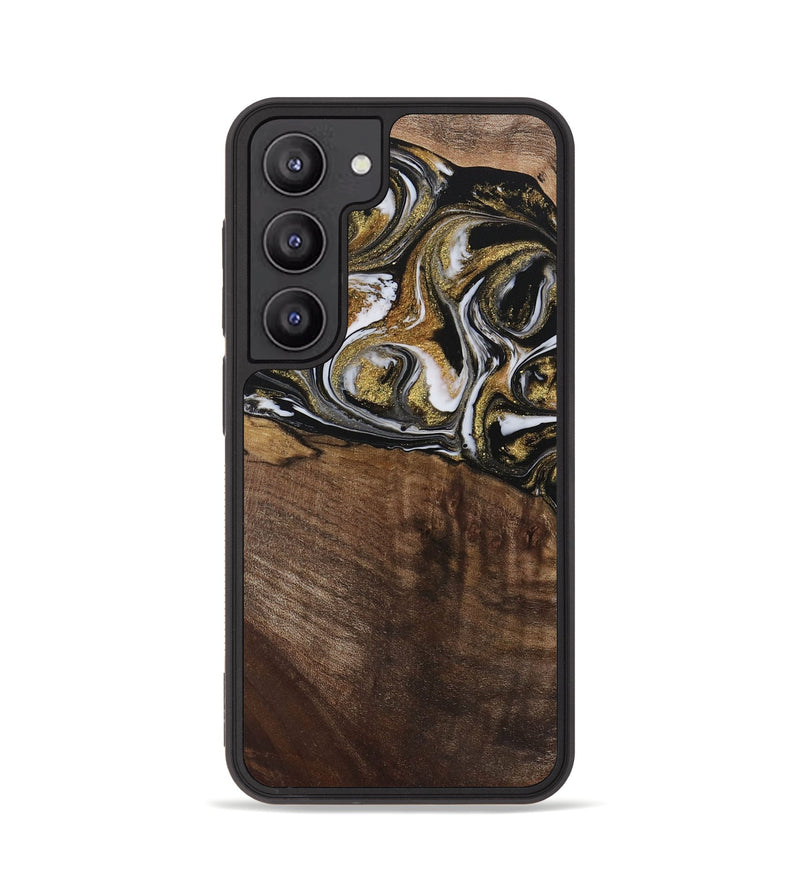 Galaxy S23 Wood Phone Case - Carmela (Black & White, 729561)