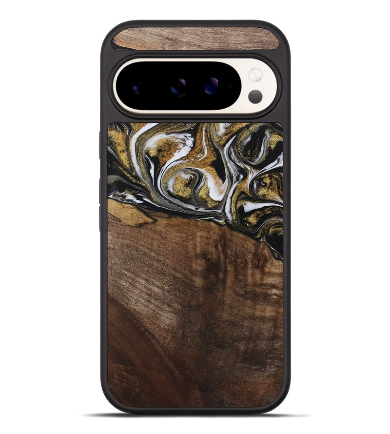 Pixel 9 Pro XL Wood Phone Case - Carmela (Black & White, 729561)