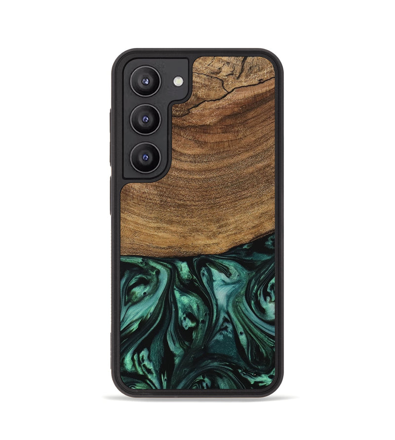 Galaxy S23 Wood Phone Case - Derin (Green, 729571)