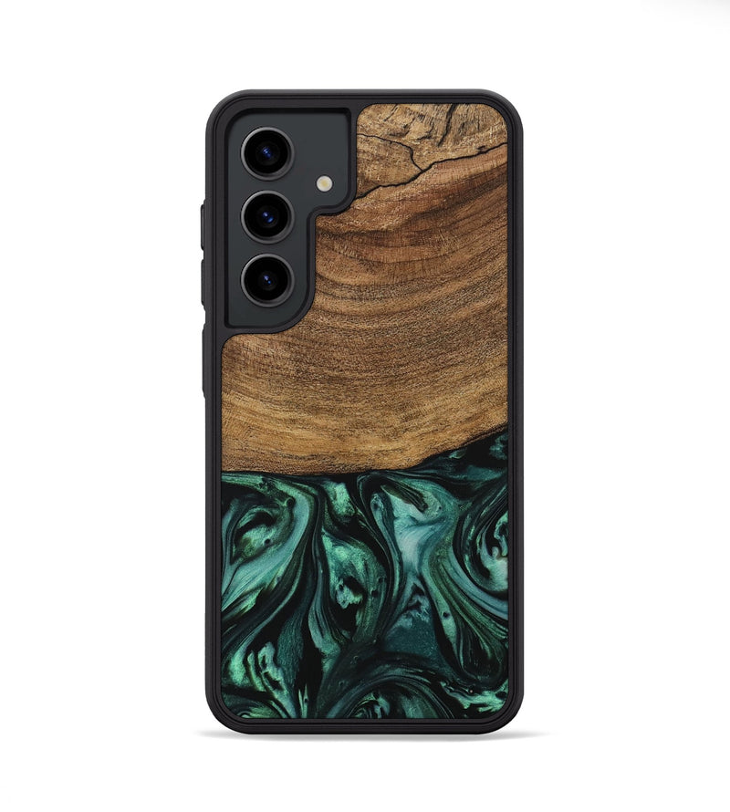 Galaxy S24 Wood Phone Case - Derin (Green, 729571)