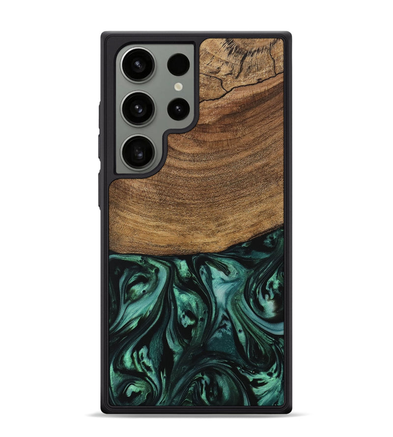 Galaxy S24 Ultra Wood Phone Case - Derin (Green, 729571)