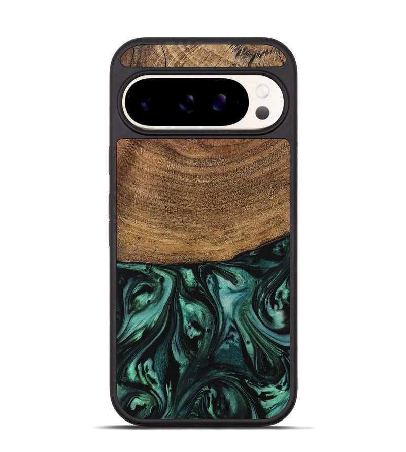 Pixel 9 Wood Phone Case - Derin (Green, 729571)