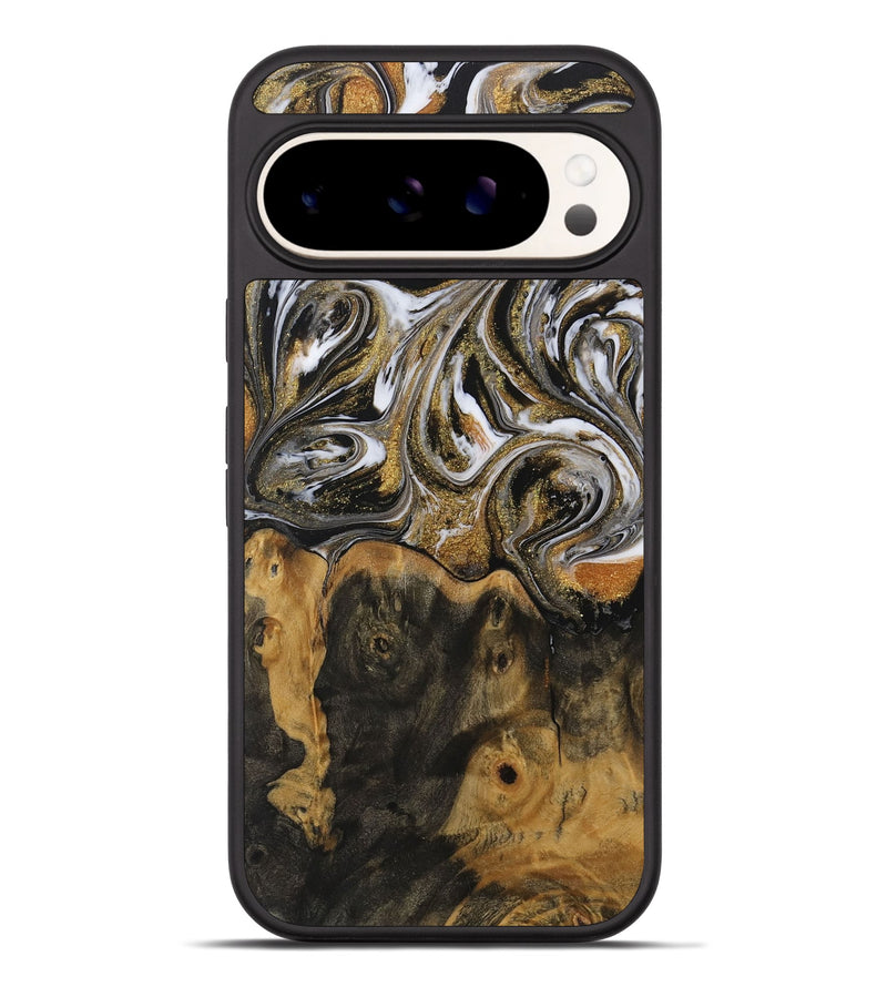 Pixel 9 Pro XL Wood Phone Case - Delmus (Black & White, 729574)