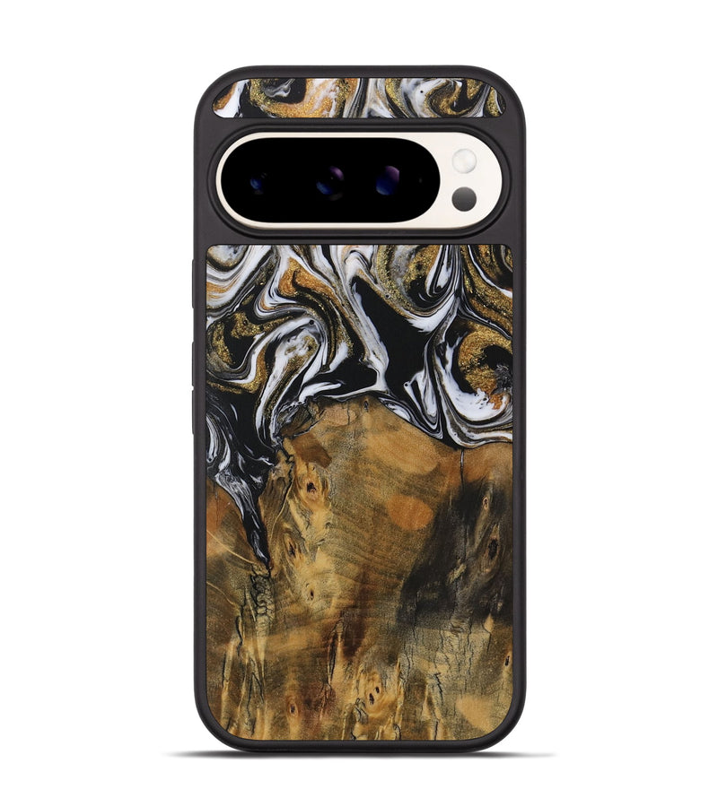 Pixel 9 Pro Wood Phone Case - Messa (Black & White, 729577)