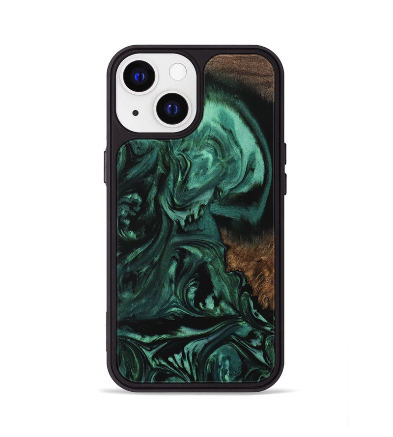 iPhone 13 Wood Phone Case - Ephriam (Green, 729588)