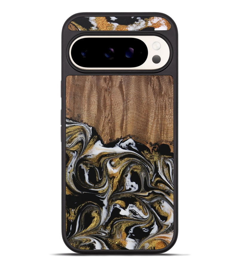 Pixel 9 Pro XL Wood Phone Case - Leodora (Black & White, 729590)