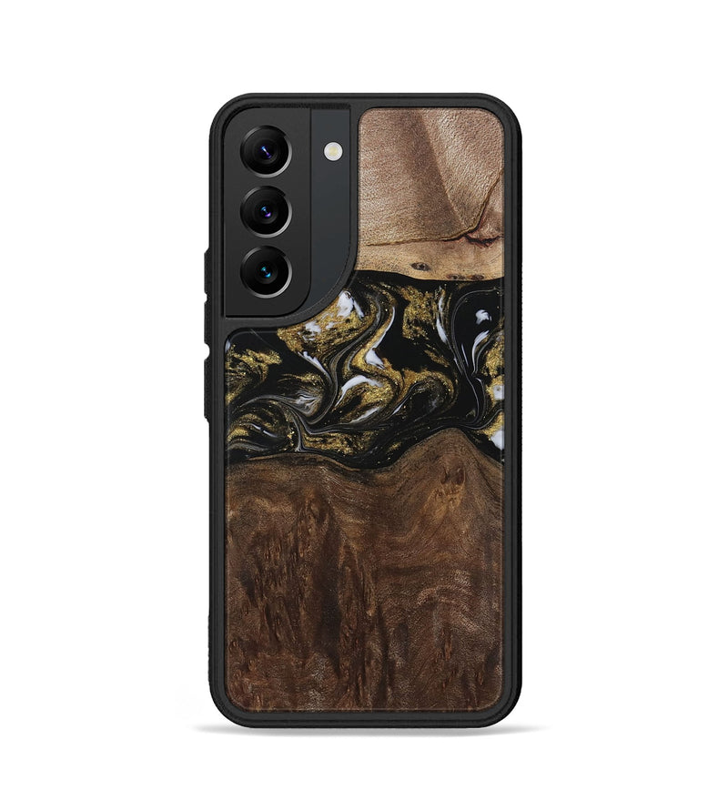 Galaxy S22 Wood Phone Case - MaryLou (Black & White, 729592)