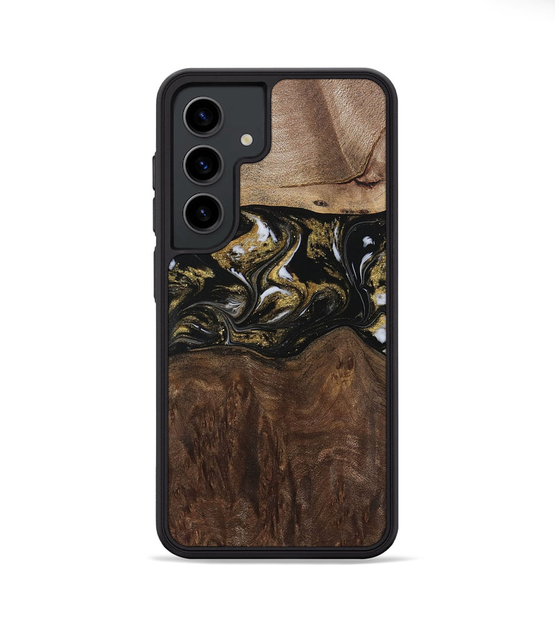 Galaxy S24 Wood Phone Case - MaryLou (Black & White, 729592)