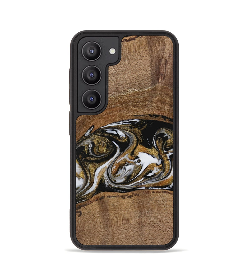 Galaxy S23 Wood Phone Case - Ahmed (Black & White, 729595)