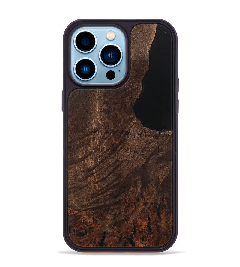 iPhone 14 Pro Max Wood Phone Case - Laverna (Wood Burl, 729609)