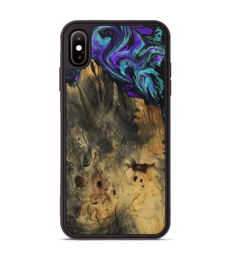 iPhone Xs Max Wood Phone Case - Aeriell (Purple, 729612)