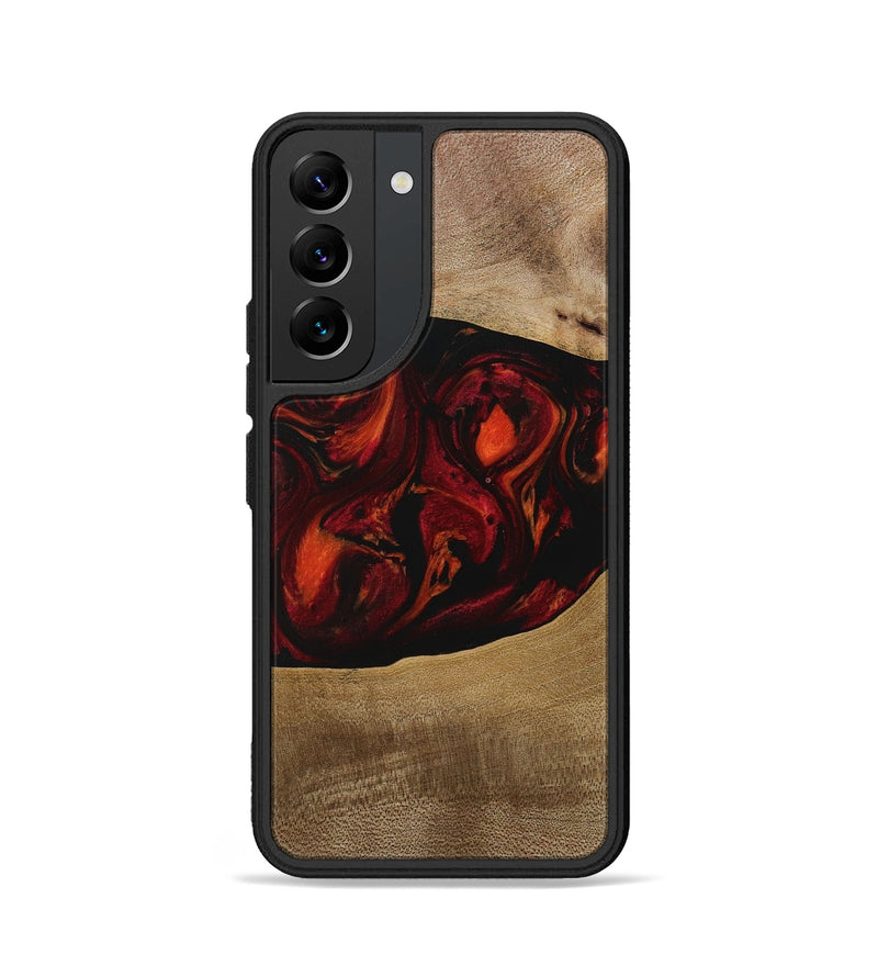 Galaxy S22 Wood Phone Case - Libbie (Red, 729630)