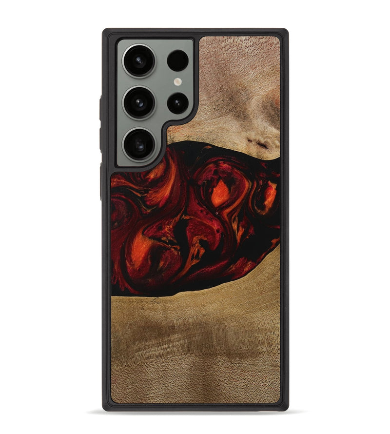 Galaxy S23 Ultra Wood Phone Case - Libbie (Red, 729630)