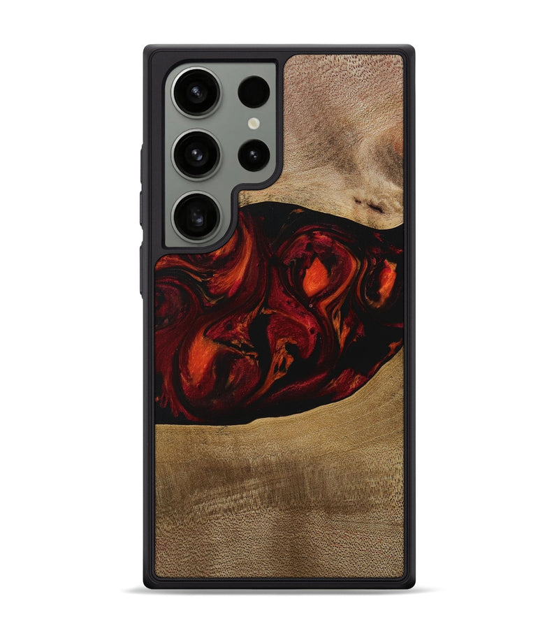 Galaxy S24 Ultra Wood Phone Case - Libbie (Red, 729630)