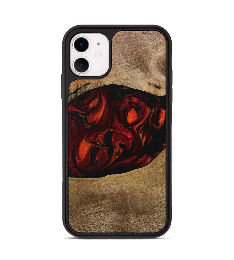 iPhone 11 Wood Phone Case - Libbie (Red, 729630)