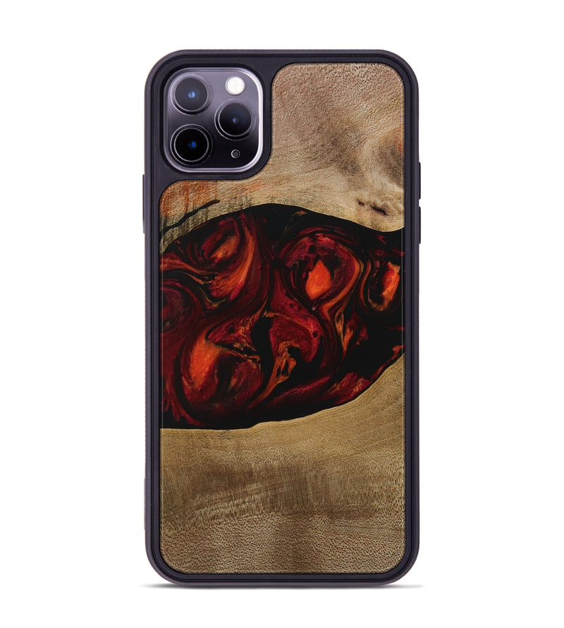 iPhone 11 Pro Max Wood Phone Case - Libbie (Red, 729630)