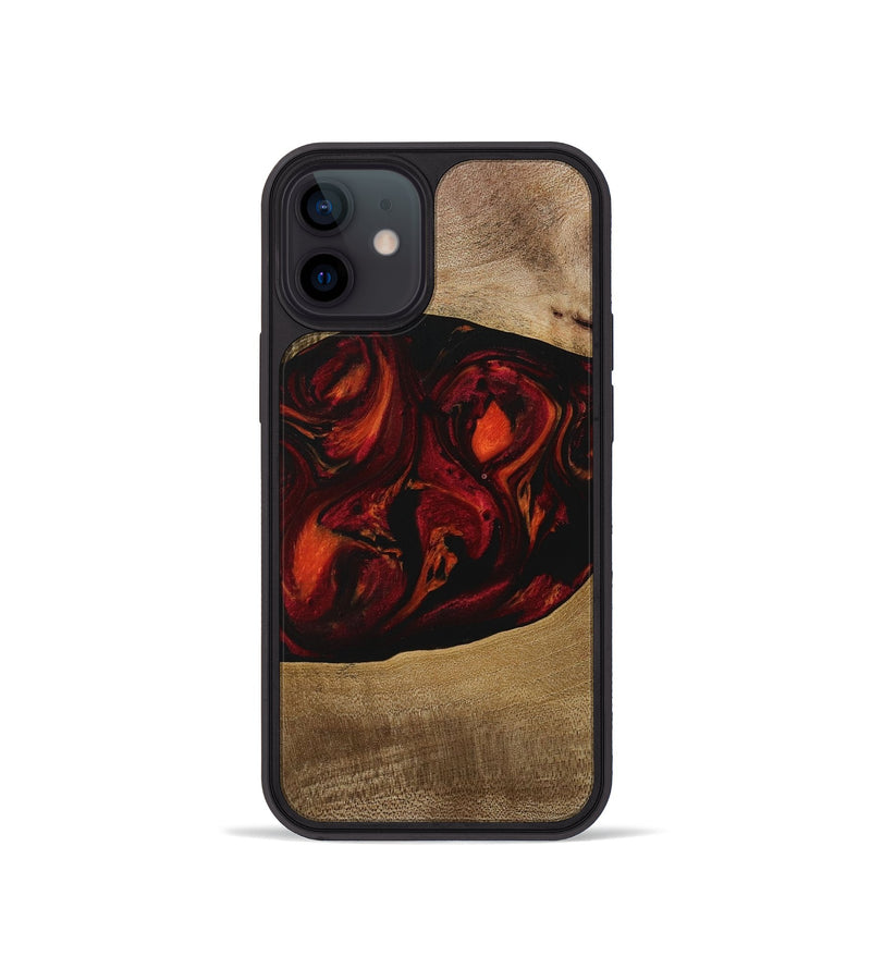 iPhone 12 mini Wood Phone Case - Libbie (Red, 729630)