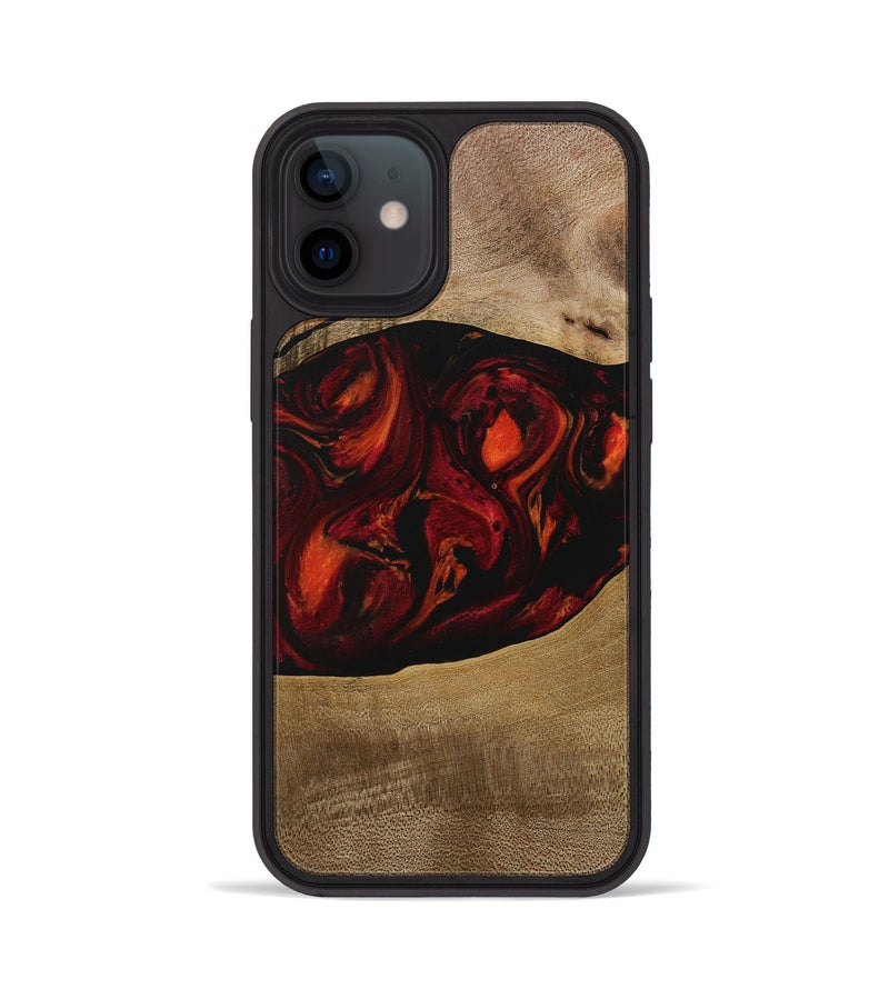 iPhone 12 Wood Phone Case - Libbie (Red, 729630)