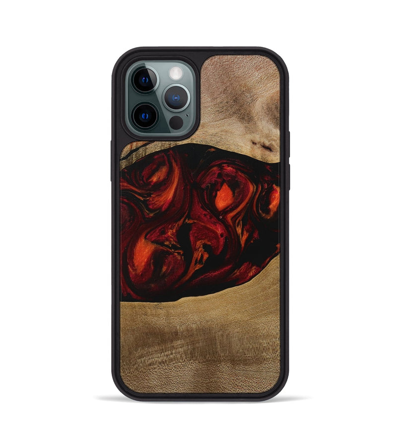 iPhone 12 Pro Wood Phone Case - Libbie (Red, 729630)