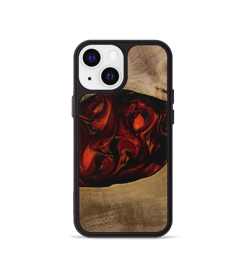 iPhone 13 mini Wood Phone Case - Libbie (Red, 729630)