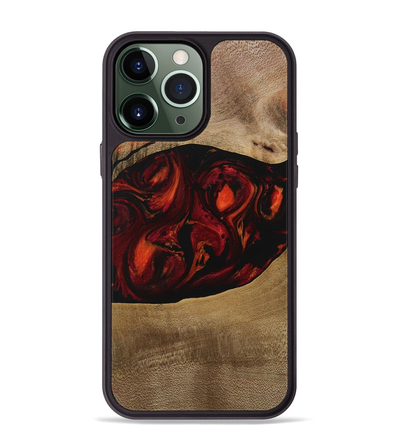 iPhone 13 Pro Max Wood Phone Case - Libbie (Red, 729630)