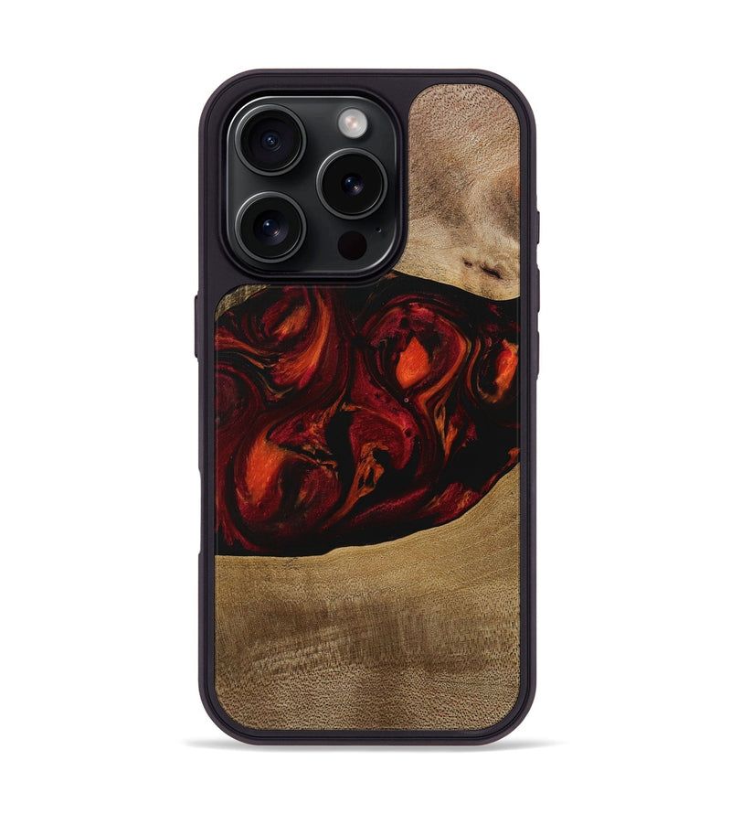 iPhone 16 Pro Wood Phone Case - Libbie (Red, 729630)