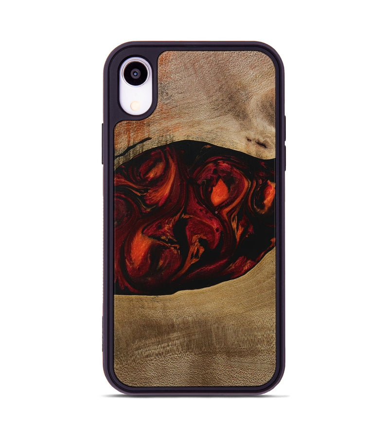 iPhone Xr Wood Phone Case - Libbie (Red, 729630)