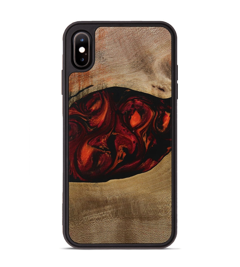 iPhone Xs Max Wood Phone Case - Libbie (Red, 729630)