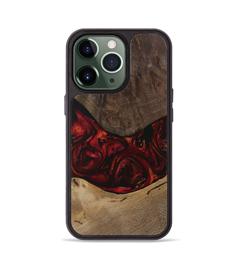 iPhone 13 Pro Wood Phone Case - Cornell (Red, 729638)