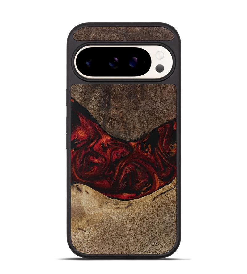 Pixel 9 Pro Wood Phone Case - Cornell (Red, 729638)