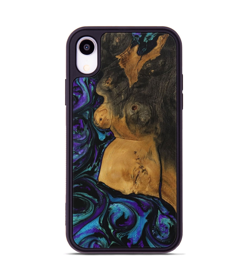 iPhone Xr Wood Phone Case - Jemie (Purple, 729640)