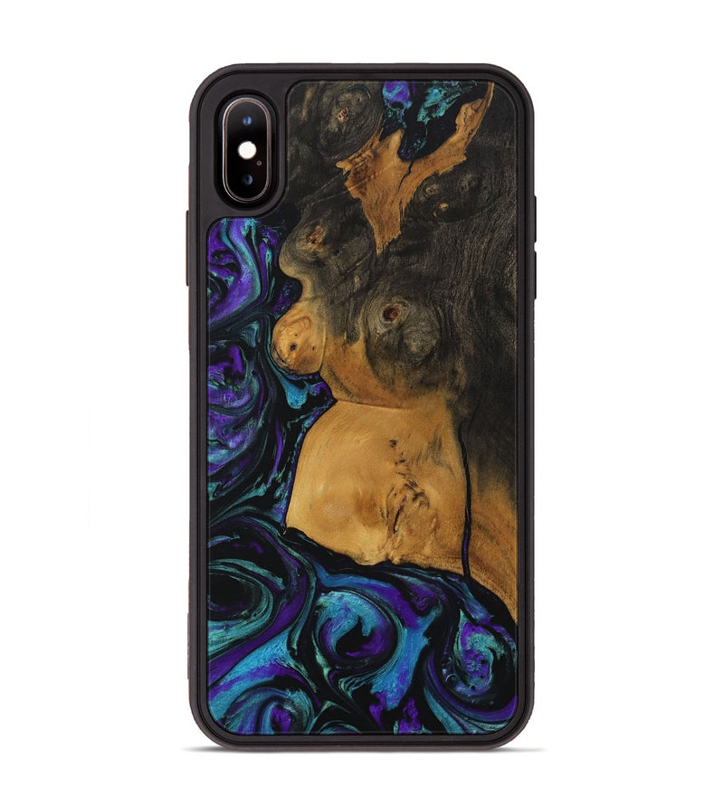 iPhone Xs Max Wood Phone Case - Jemie (Purple, 729640)