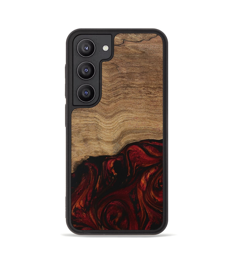 Galaxy S23 Wood Phone Case - Bethina (Red, 729646)