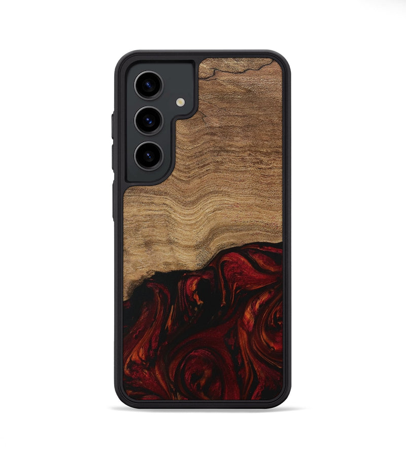 Galaxy S24 Wood Phone Case - Bethina (Red, 729646)