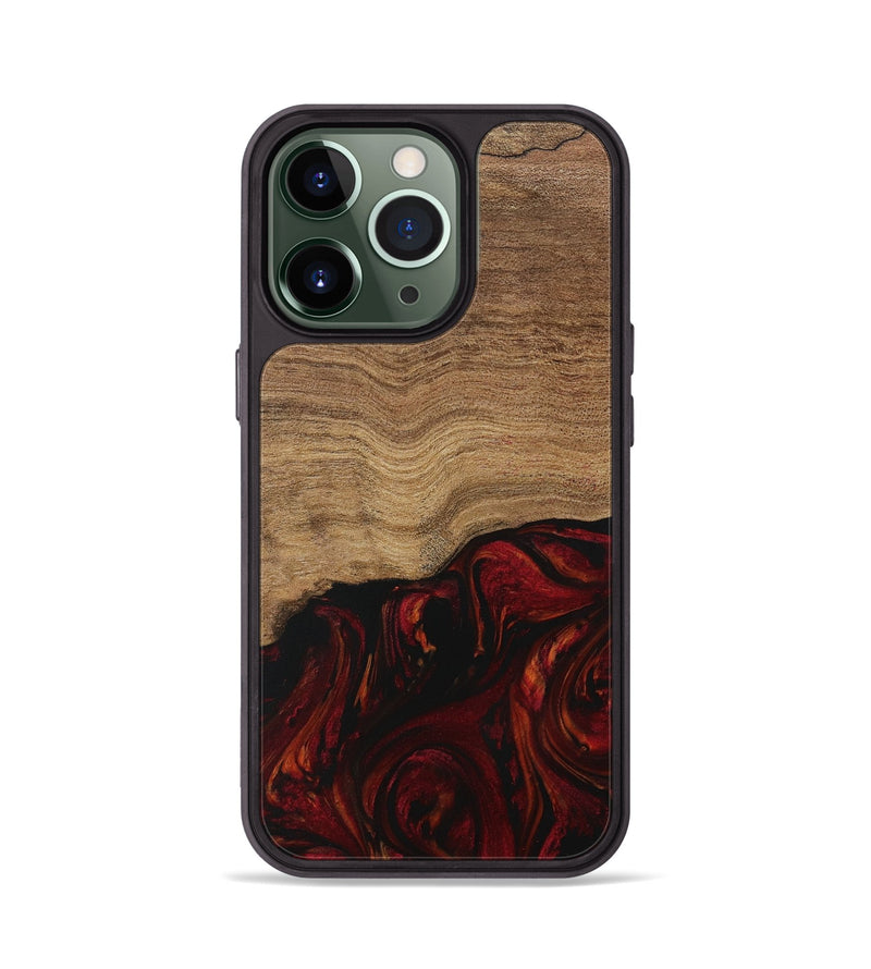 iPhone 13 Pro Wood Phone Case - Bethina (Red, 729646)