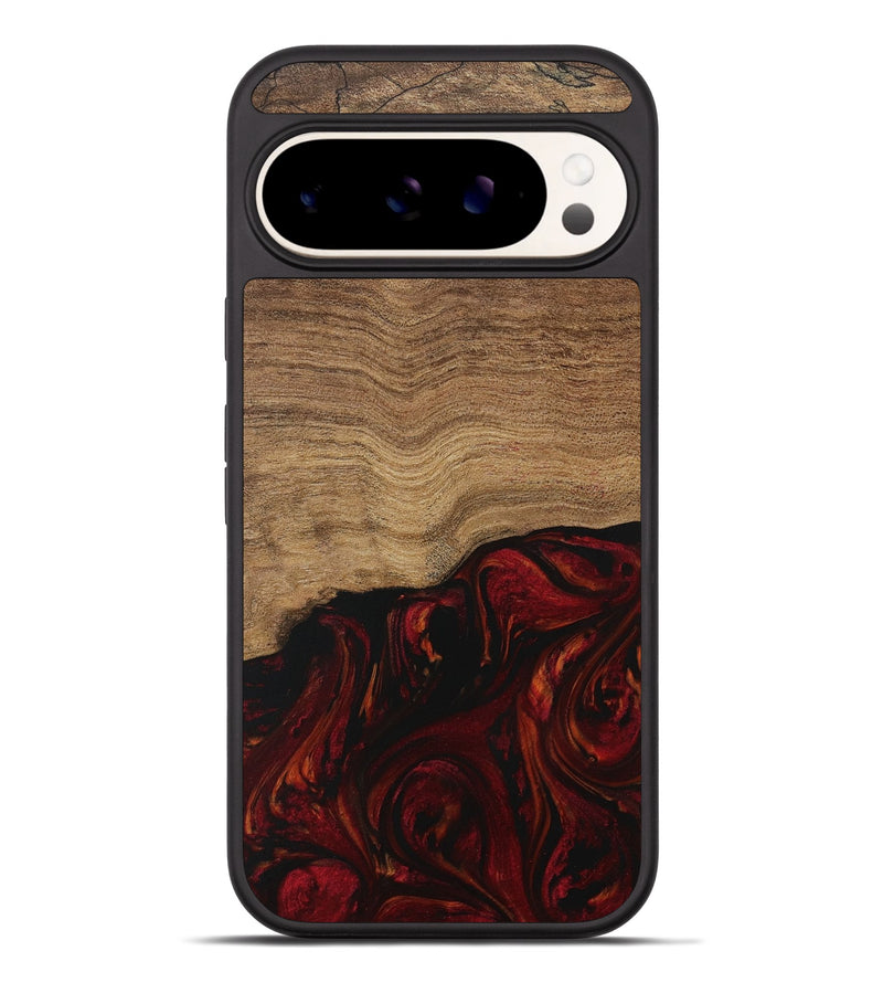 Pixel 9 Pro XL Wood Phone Case - Bethina (Red, 729646)