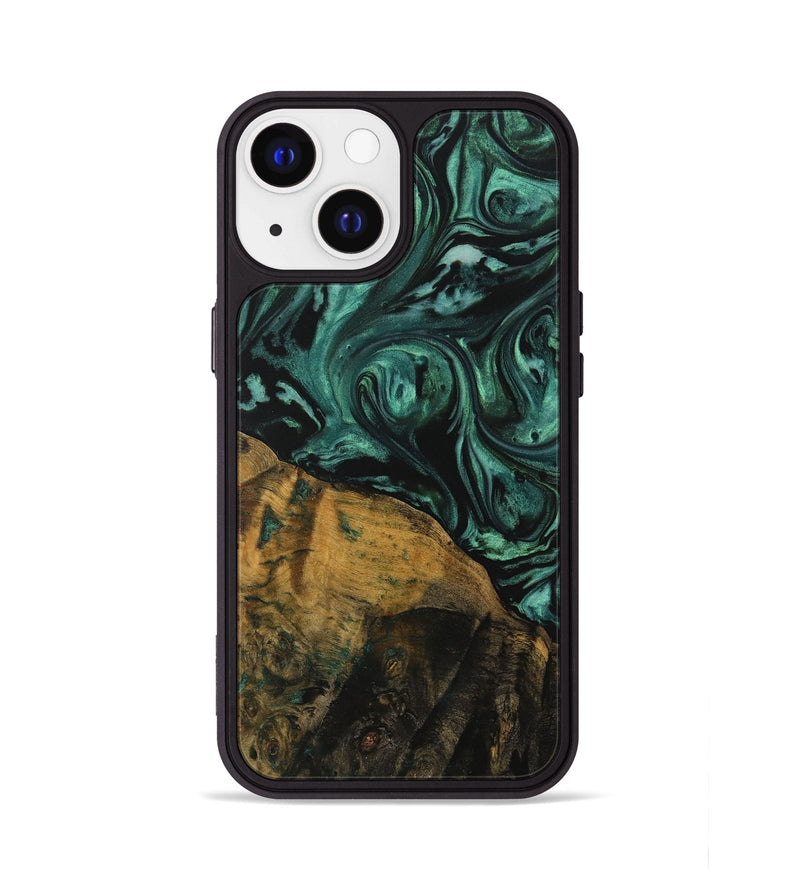 iPhone 13 Wood Phone Case - Jovanny (Green, 729647)