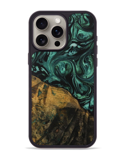 iPhone 15 Pro Max Wood Phone Case - Jovanny (Green, 729647)