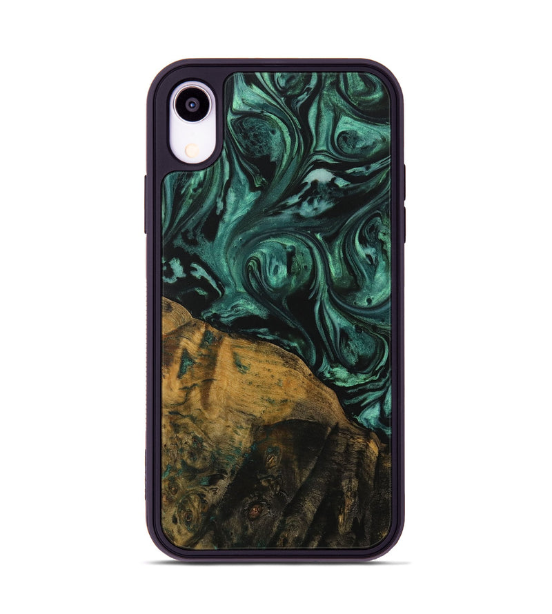 iPhone Xr Wood Phone Case - Jovanny (Green, 729647)