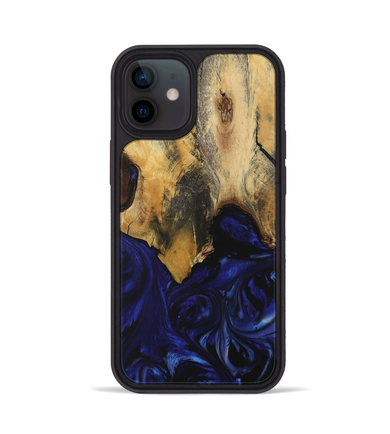 iPhone 12 Wood Phone Case - Leanne (Blue, 729668)