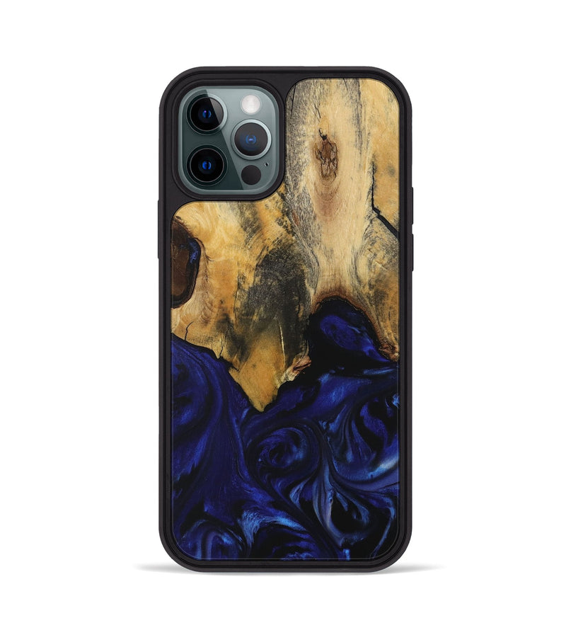 iPhone 12 Pro Wood Phone Case - Leanne (Blue, 729668)