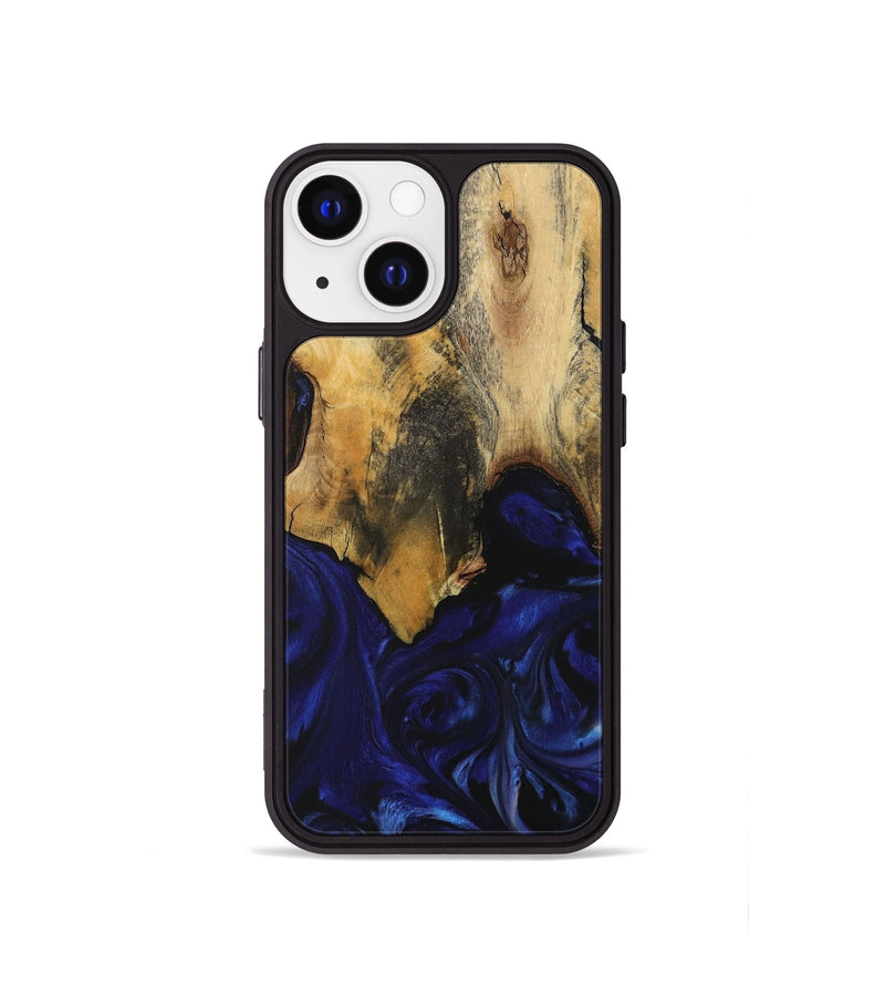 iPhone 13 mini Wood Phone Case - Leanne (Blue, 729668)