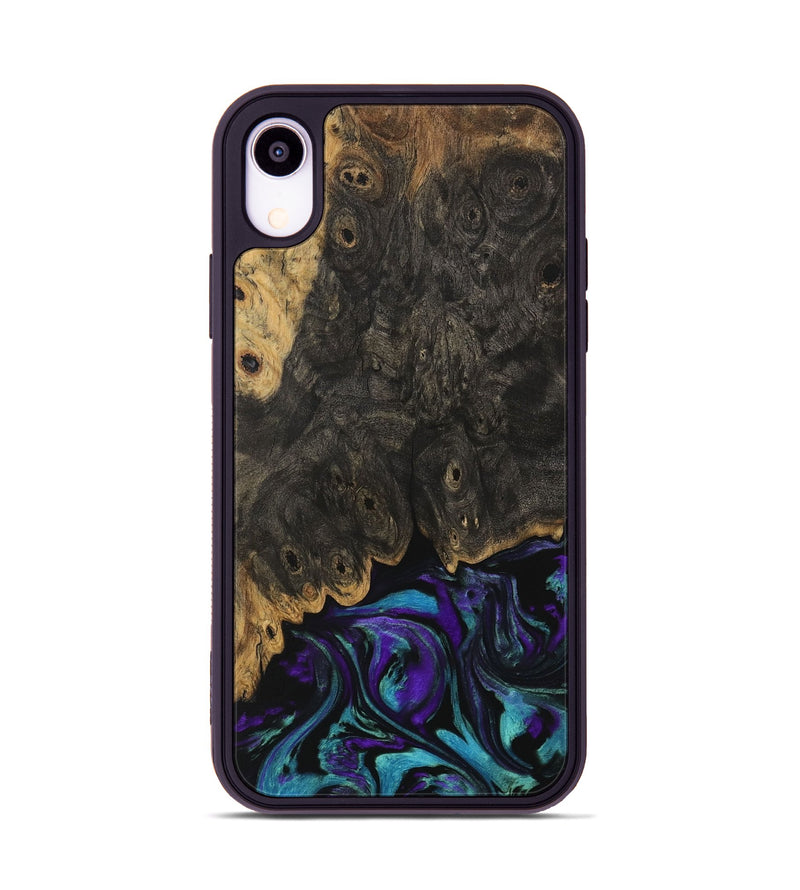 iPhone Xr Wood Phone Case - Doretha (Purple, 729671)