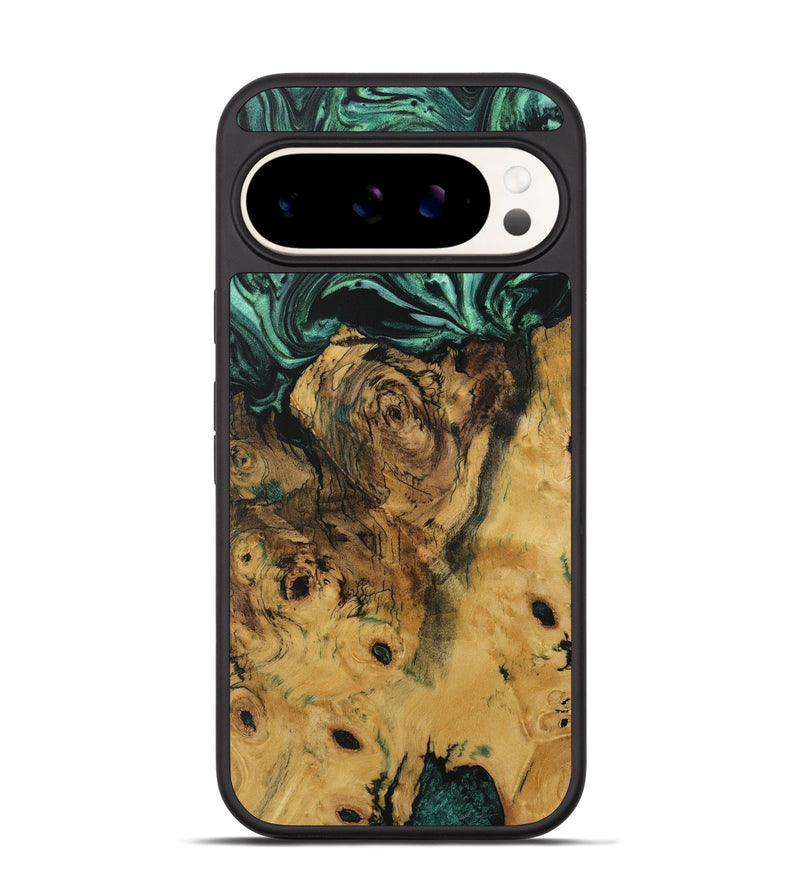 Pixel 9 Wood Phone Case - Ciji (Green, 729687)