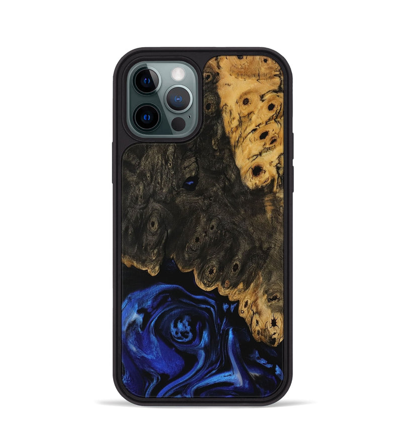 iPhone 12 Pro Wood Phone Case - Nonie (Blue, 729694)