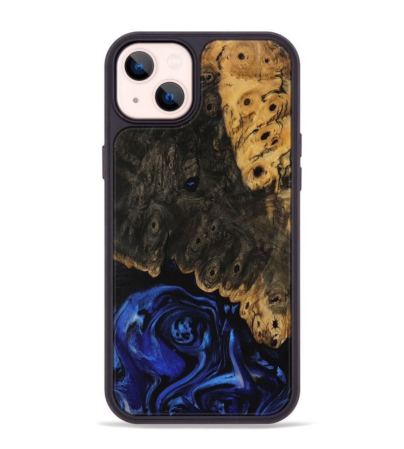 iPhone 14 Plus Wood Phone Case - Nonie (Blue, 729694)