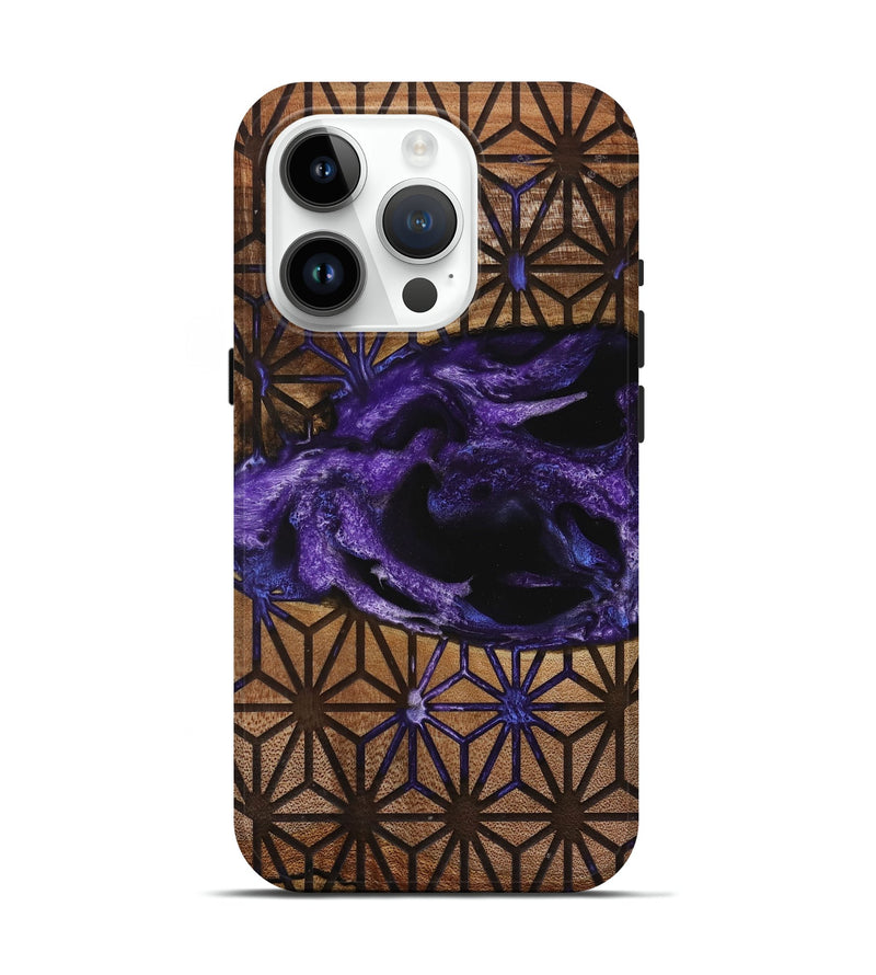 iPhone 15 Pro Wood Live Edge Phone Case - Kadeem (Pattern, 729716)