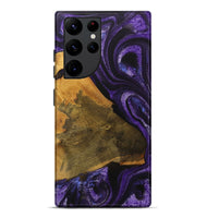 Galaxy S22 Ultra Wood Live Edge Phone Case - Hien (Purple, 729719)